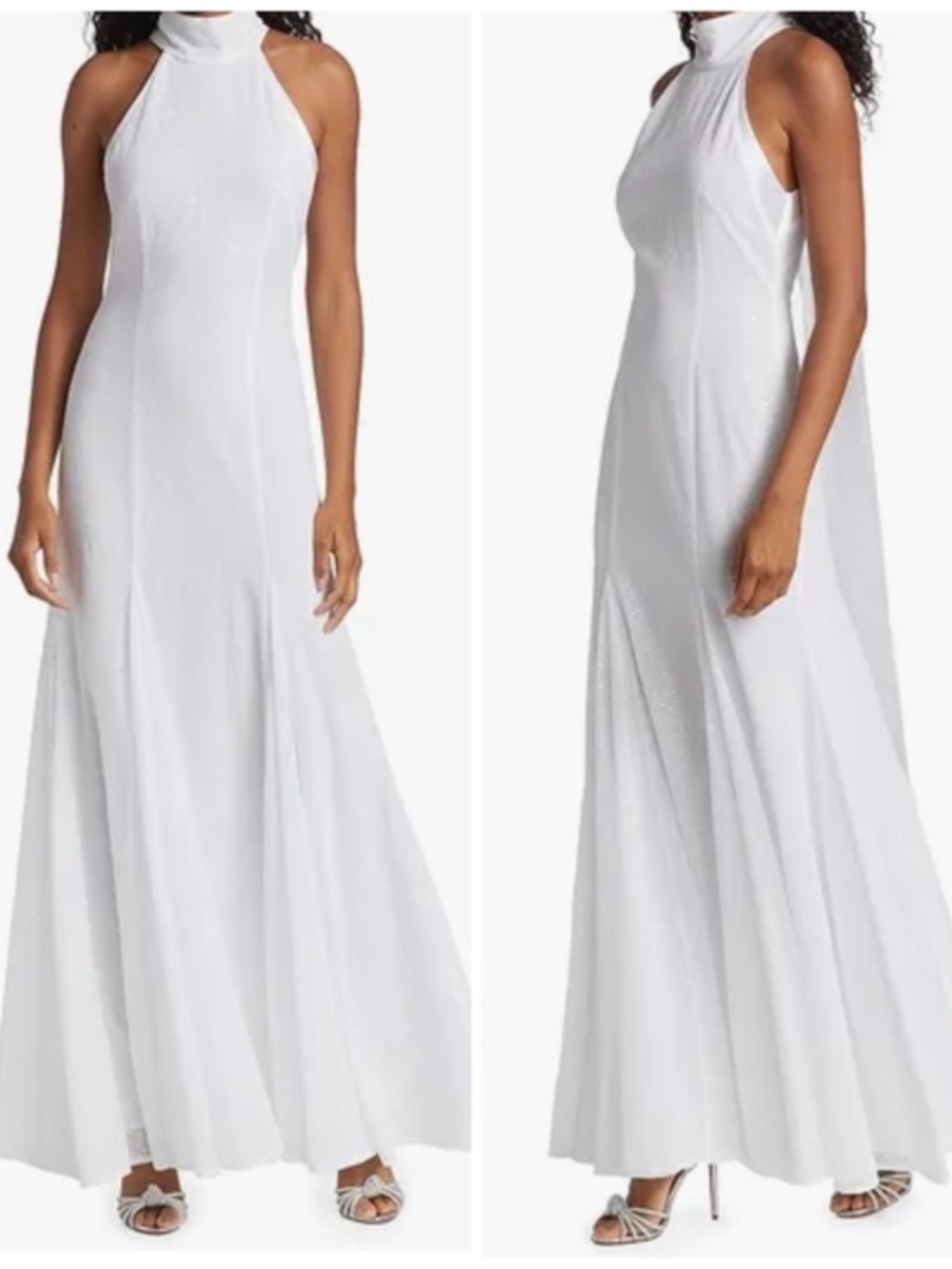 $3495 Galvan London Fortaleza Embellished Halterneck Gown Size 2